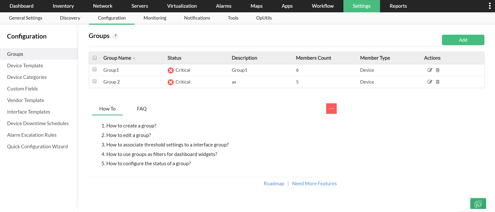 Network Topography Diagram - ManageEngine OpManager