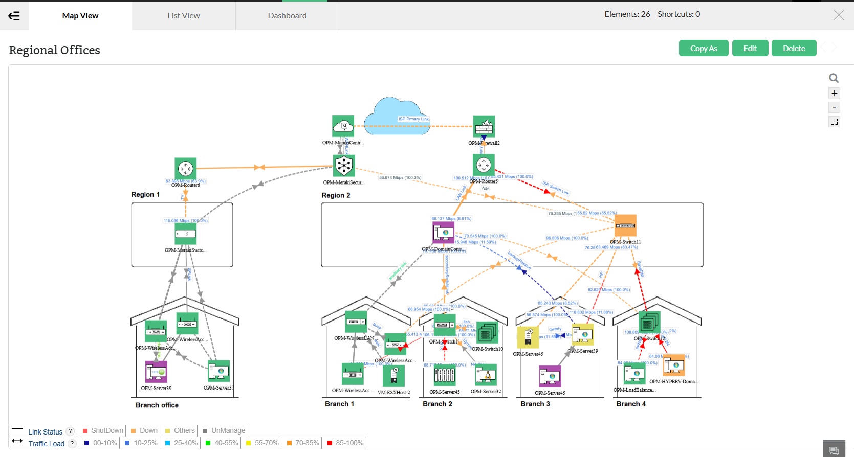business-view-3 Business view in OpManager: To create links between devices