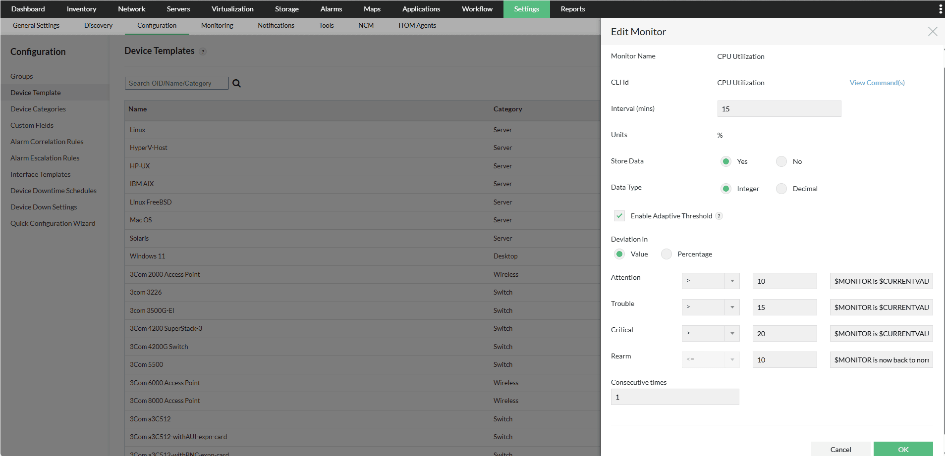 
        Add, Edit CLI Monitor