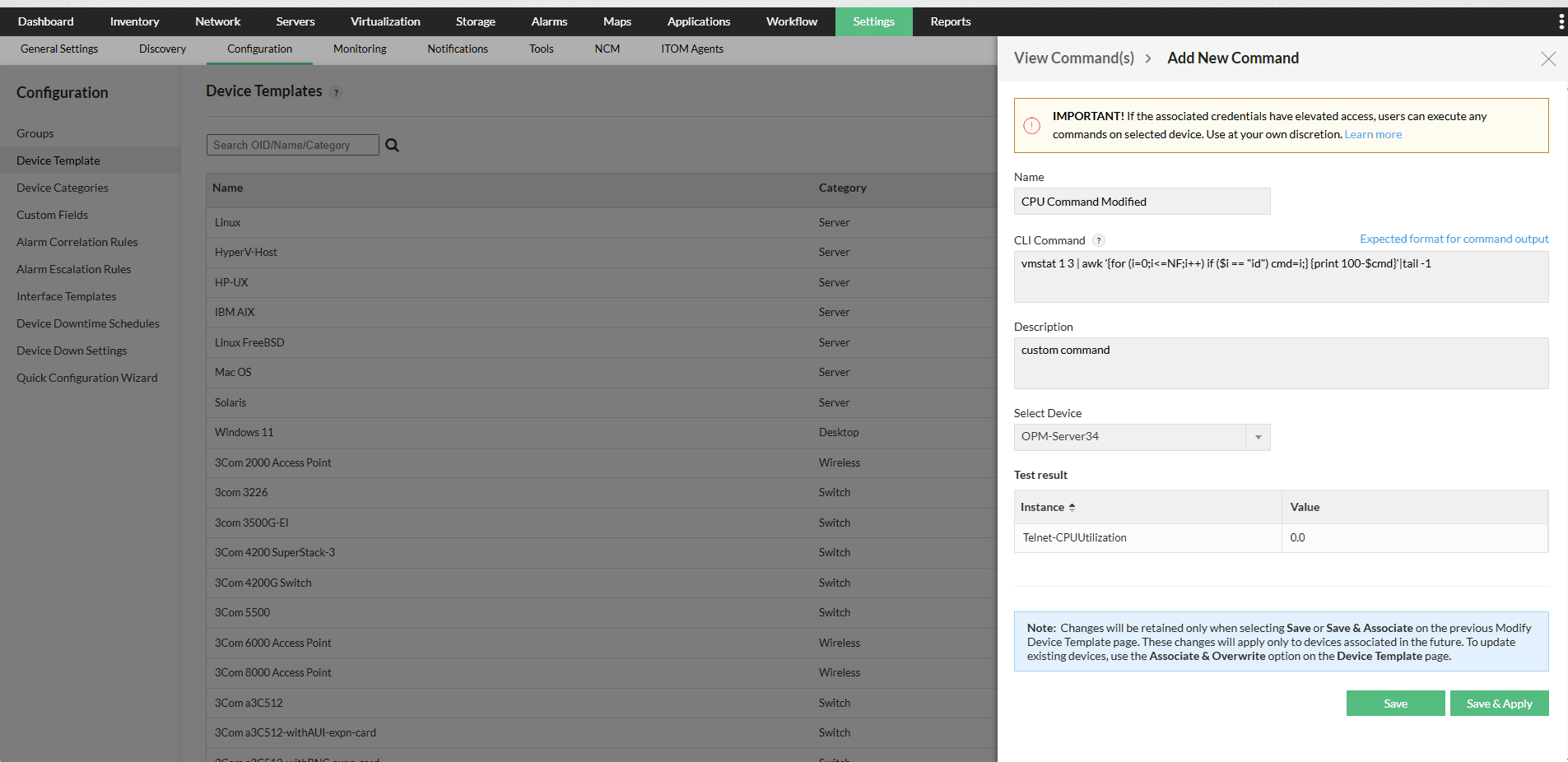  Add, Edit CLI
        Monitor