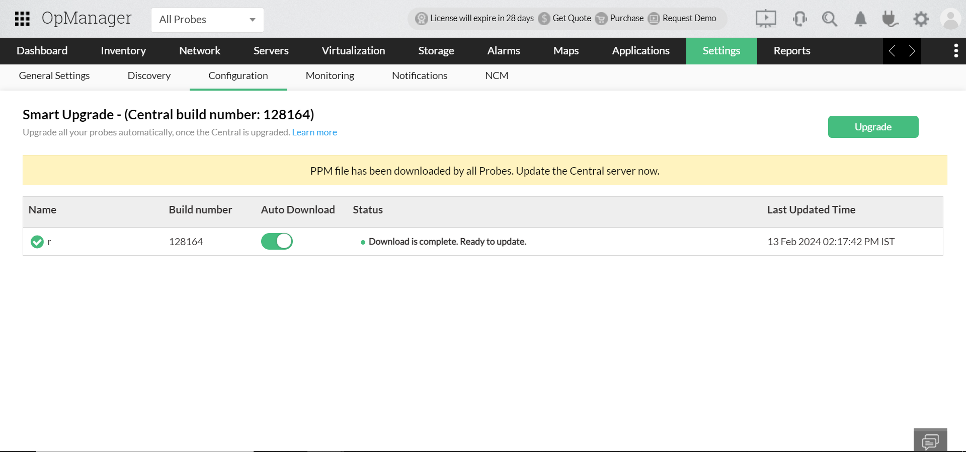 Smart upgrade steps in Failover configured servers: Smart upgrade for old model Failover