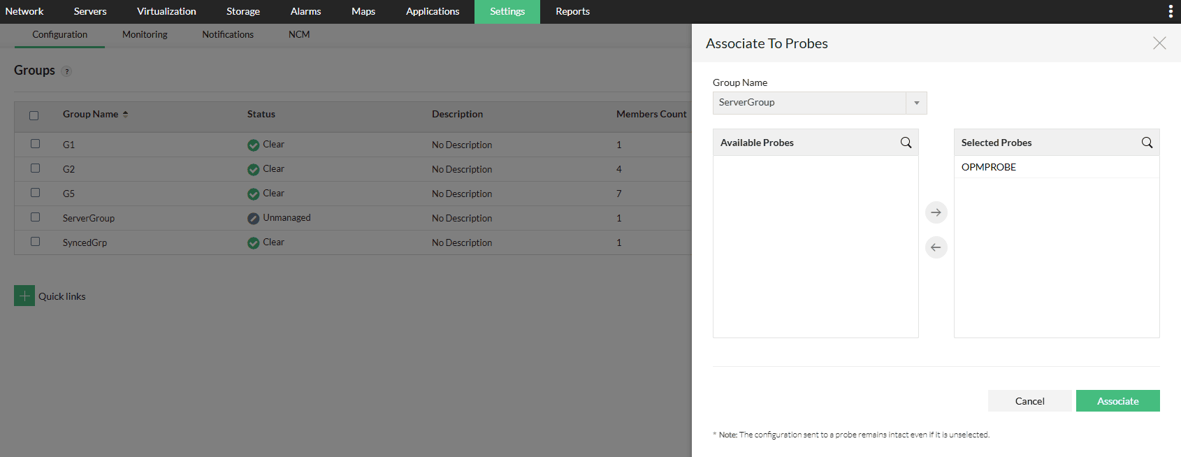 Database maintenance in OpManager: Configuration