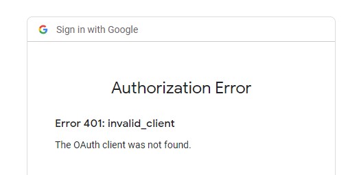 OAuth 故障排查：由于未找到客户端导致的错误