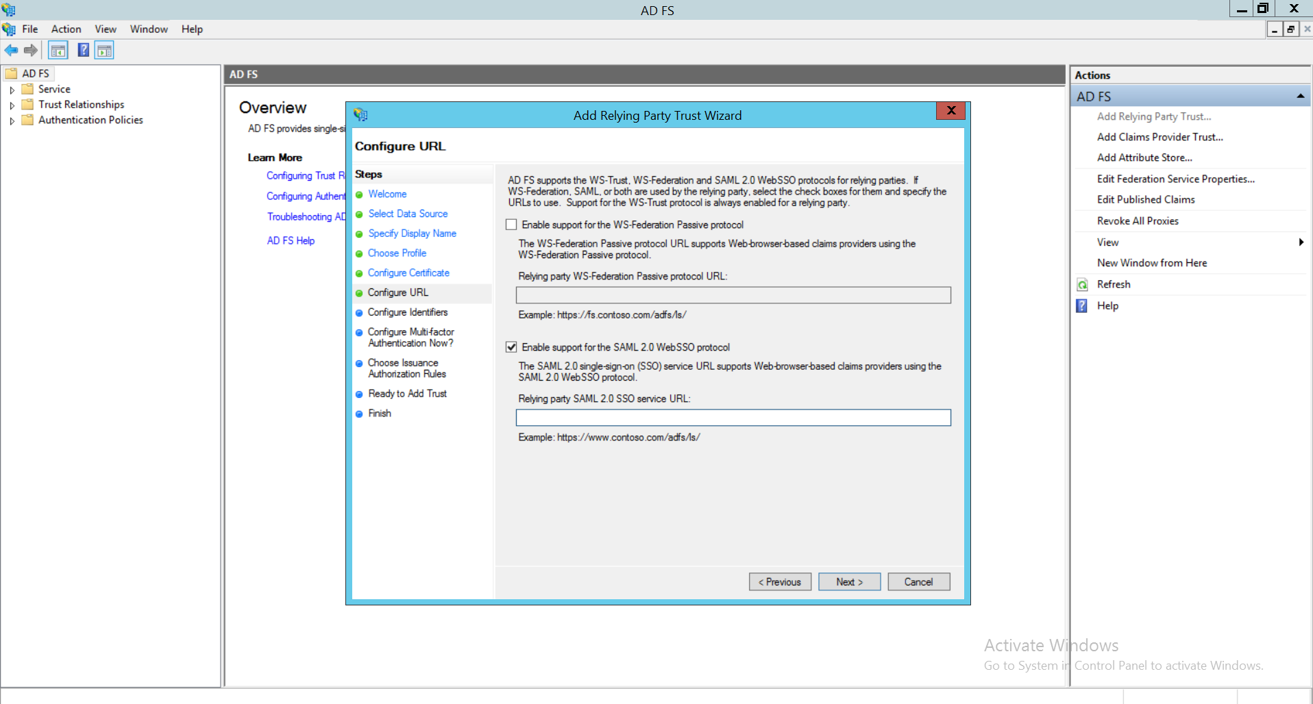 Configure ADFS IdP in OpManager