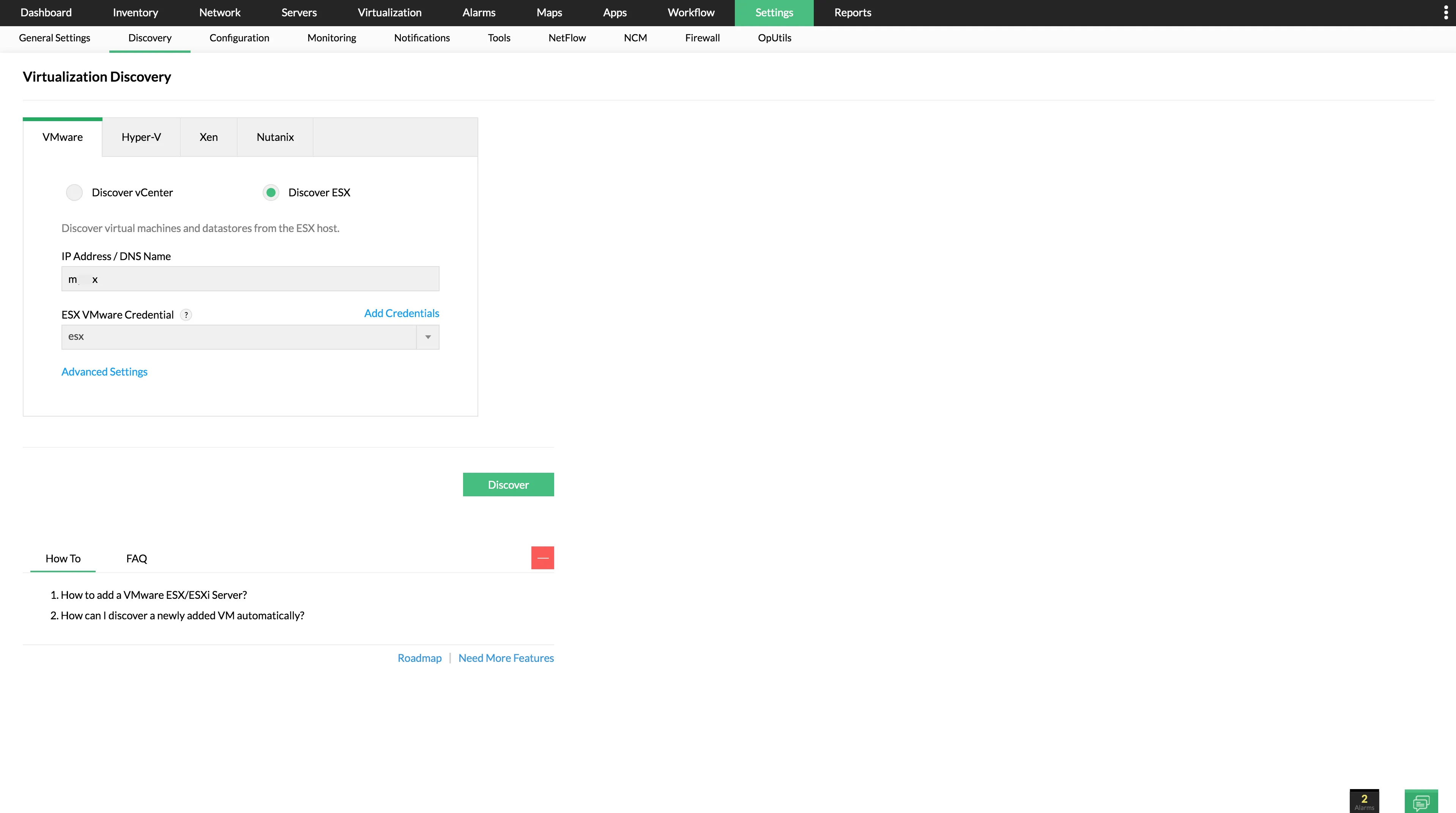 End-to-end virtualization insights with minimal setup