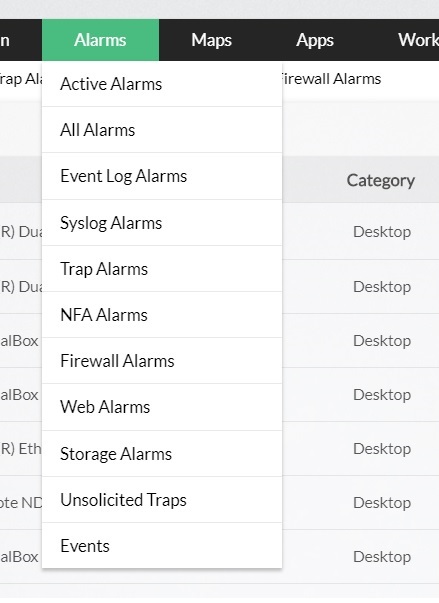 Event log based alerts