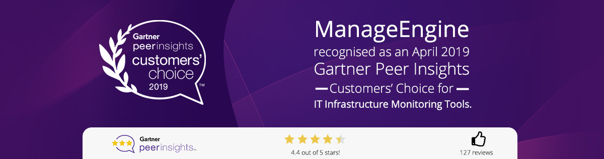 ManageEngine recognized as a Niche Player in Gartner's 2018 Magic Quadrant for Network Performance Monitoring and Diagnostics