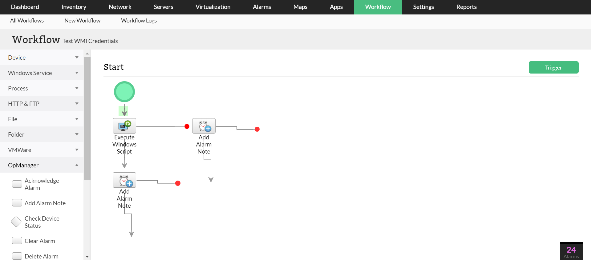 IT Workflow Automation - ManageEngine OpManager