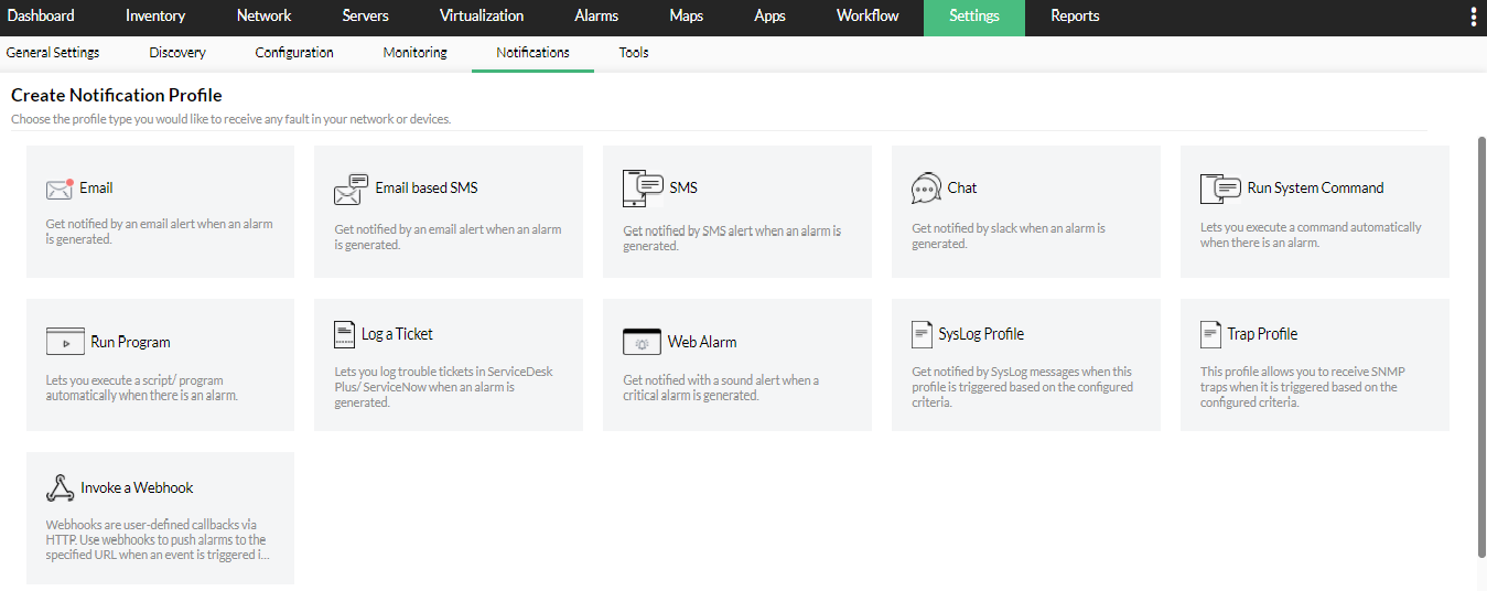 Network alerting tools - ManageEngine OpManager