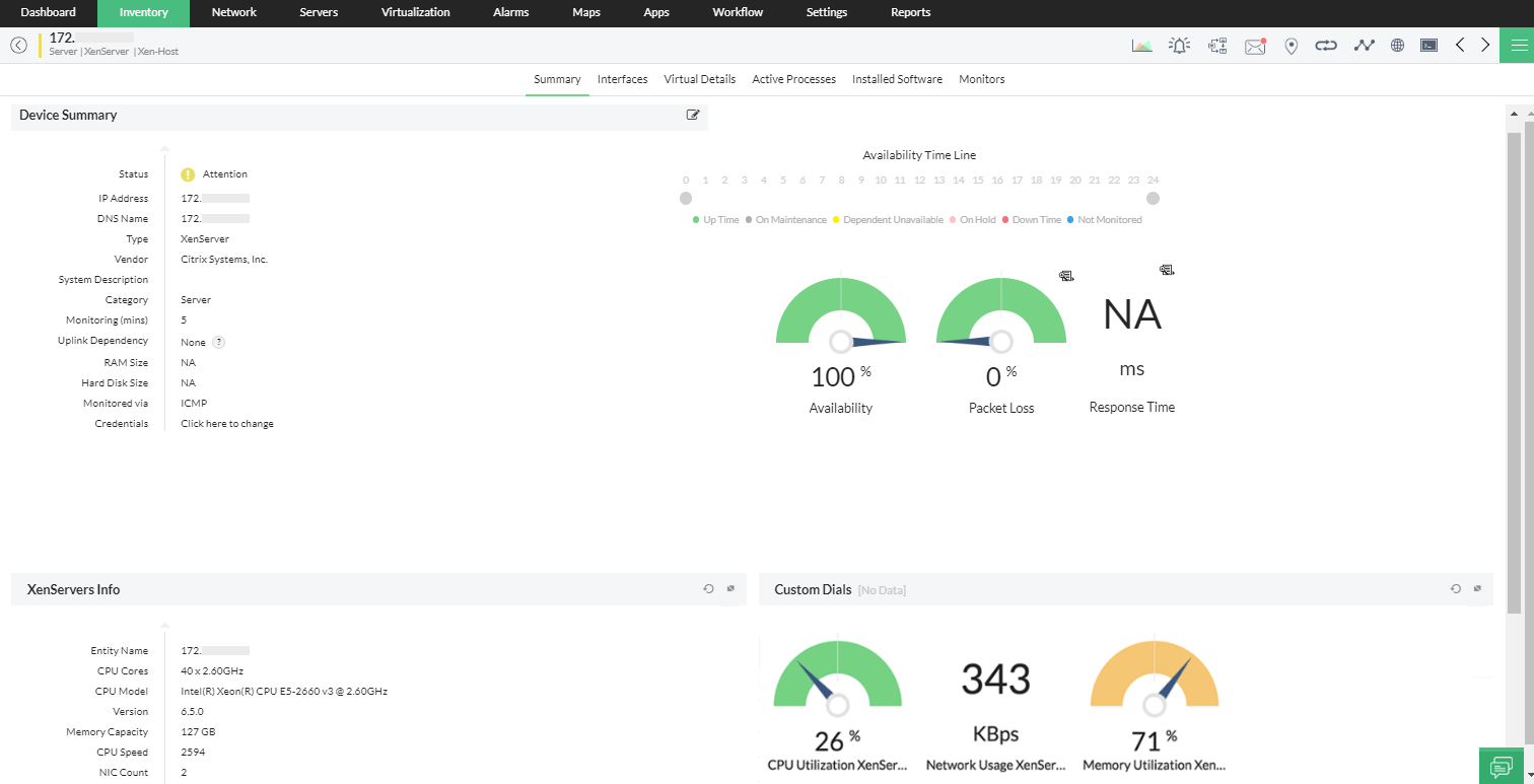 NOC Monitoring System - ManageEngine OpManager