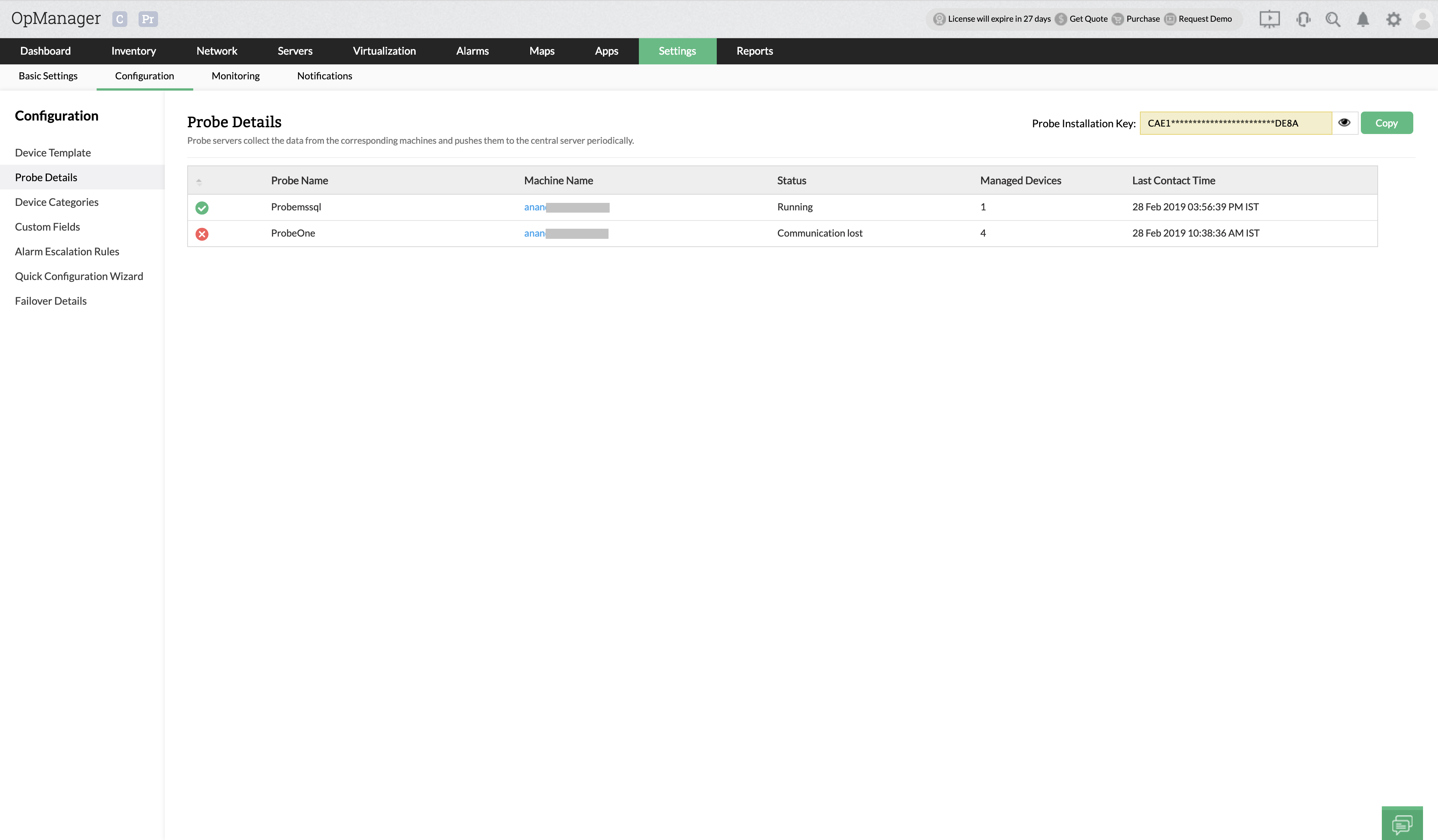 Network Probe Monitoring Software - ManageEngine OpManager