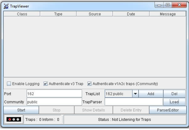 Troubleshoot trap queries in real-time using SNMP trap Viewer
