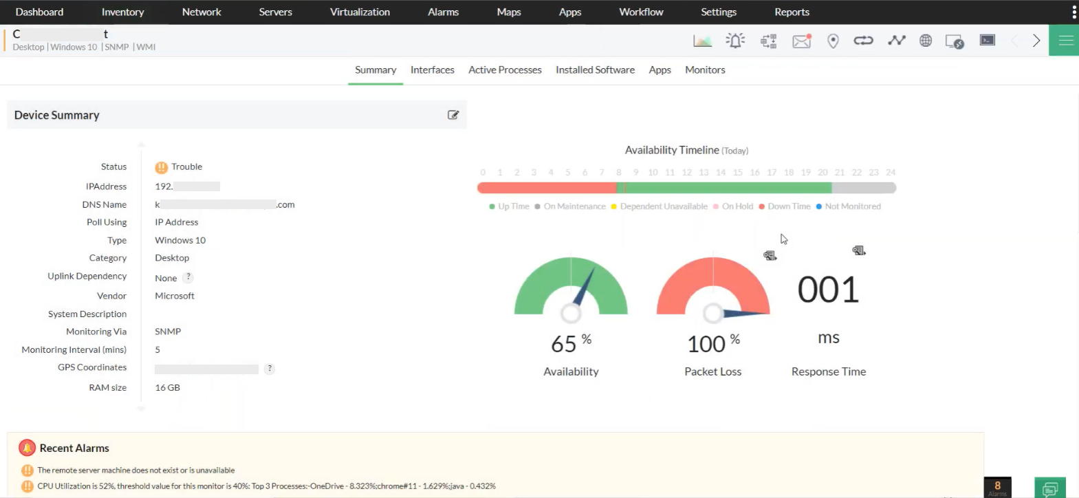 Best free network monitoring tool - ManageEngine OpManager