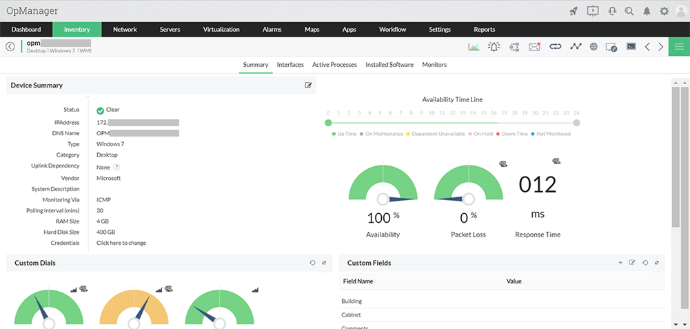 Supervisión de uso de red - ManageEngine OpManager