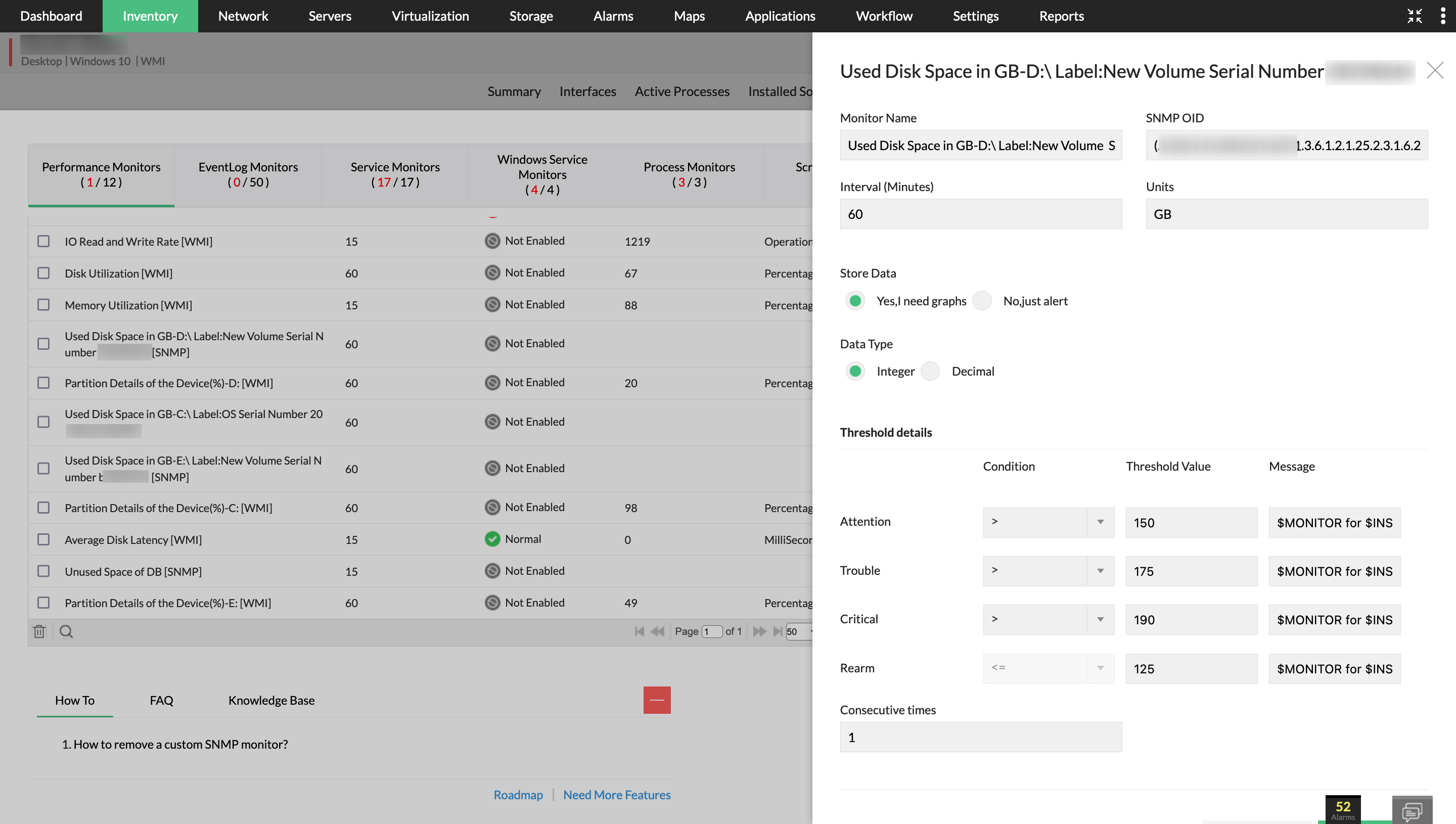 Hard Drive Report - ManageEngine OpManager