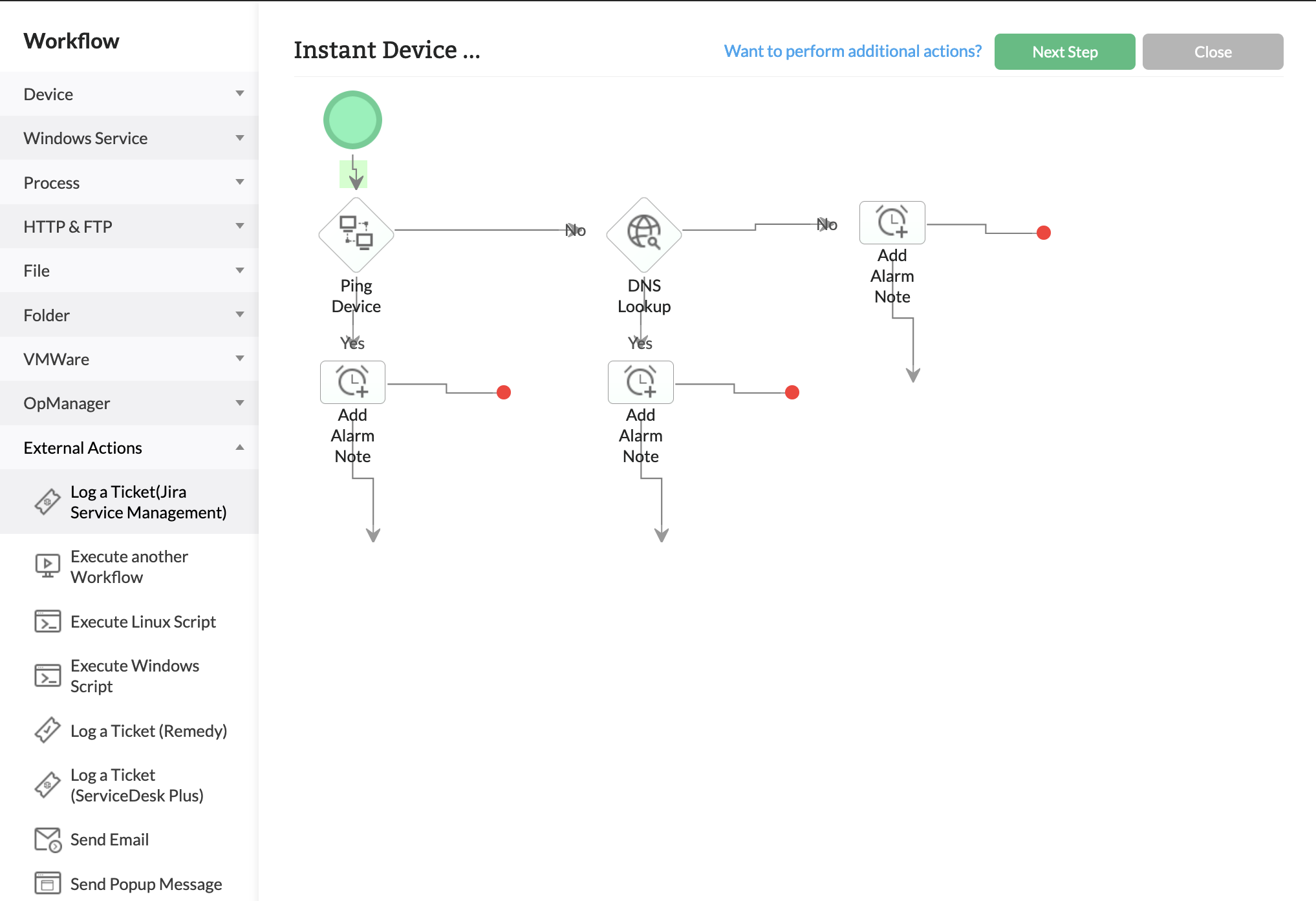 Automated incident response