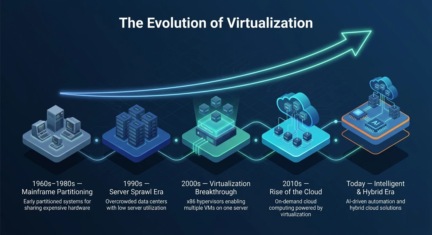 What is the history of virtualization?
