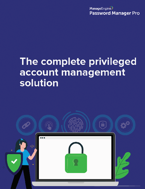 Ebook solución completa de gestión de cuentas privilegiada de Password Manager Pro