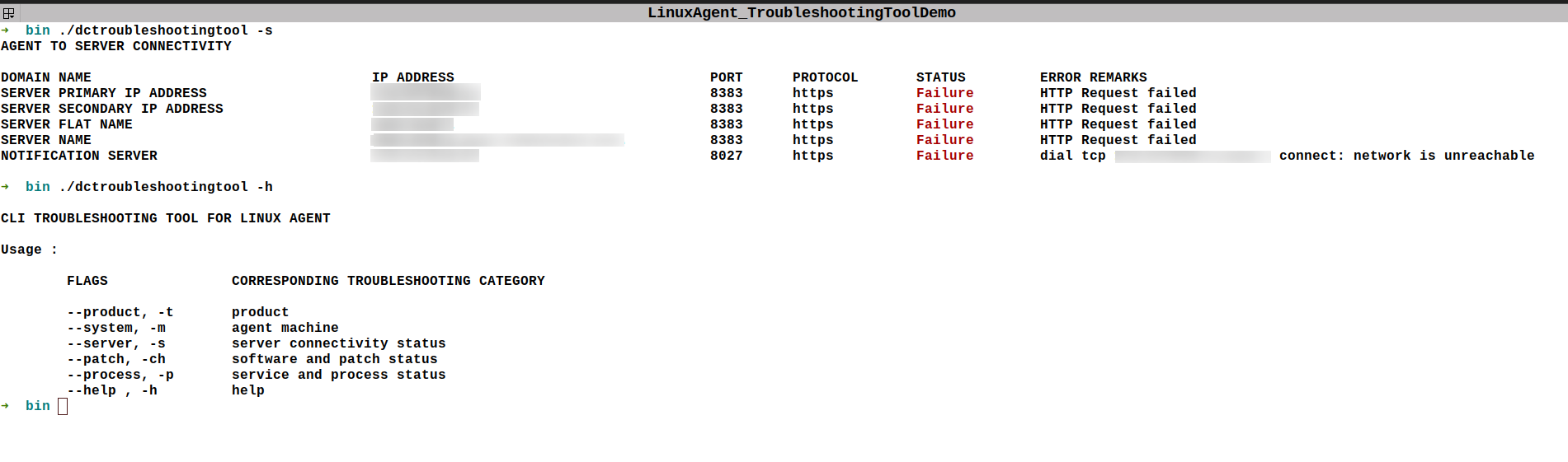 Linux Agent Troubleshooting Tool | ManageEngine Patch Manager Plus