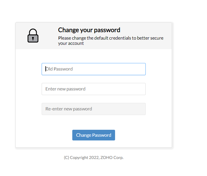 Change your password
