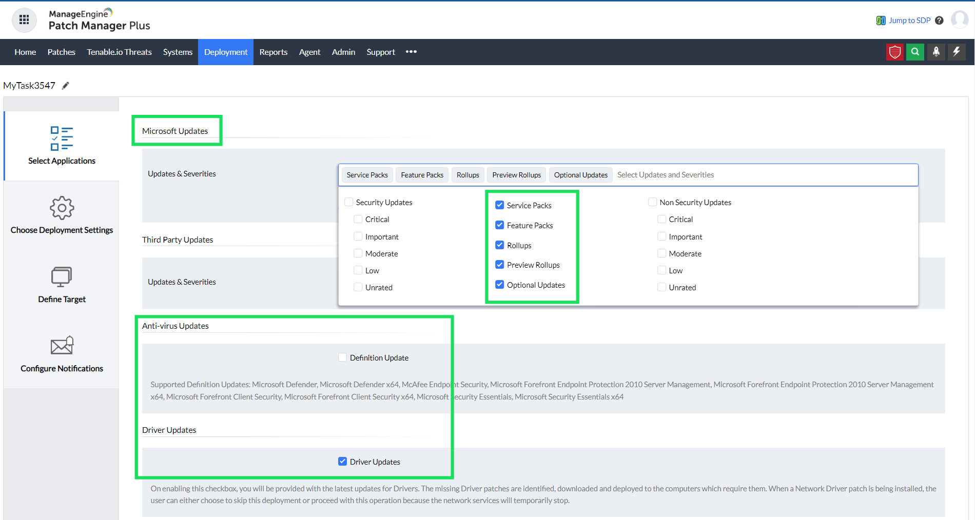 Windows patch management using Patch Manager Plus