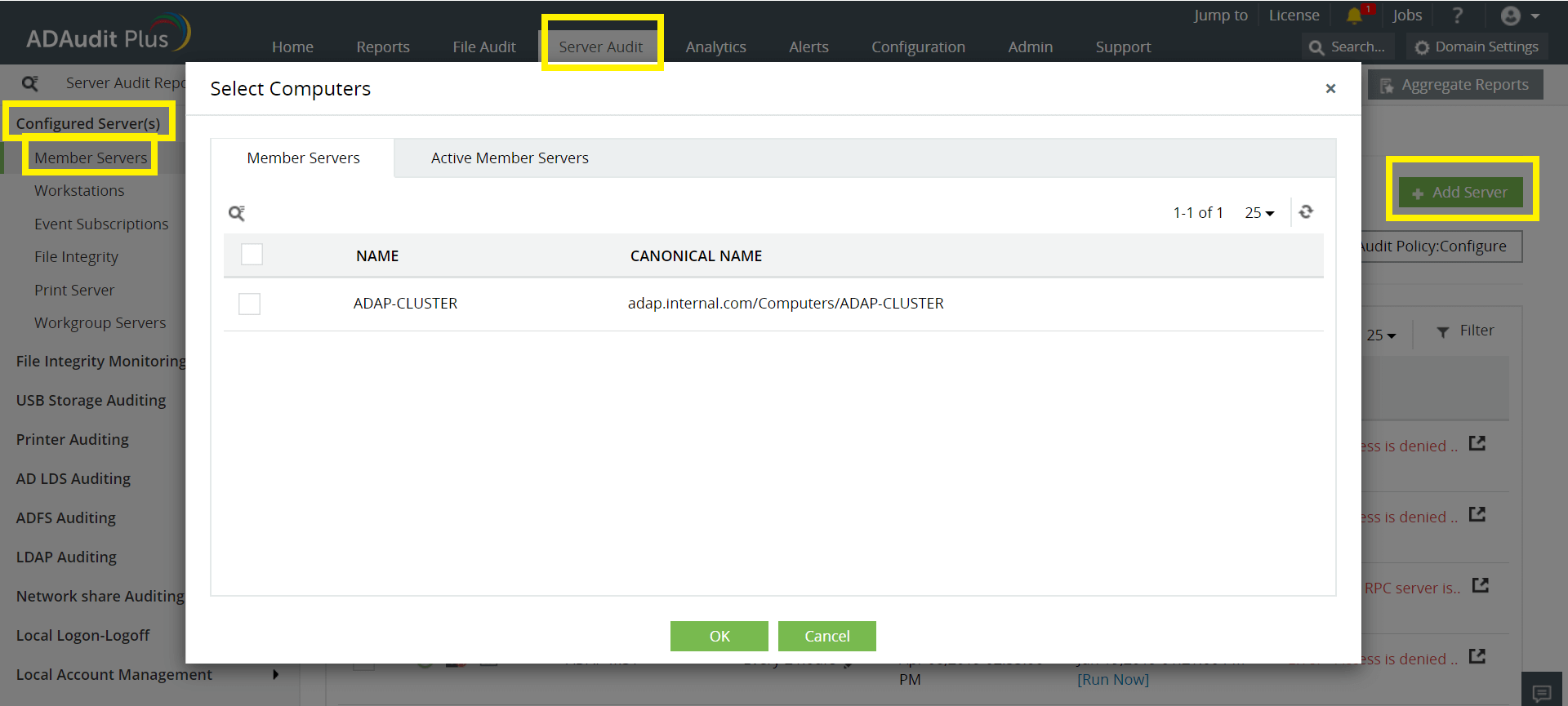 Ustawienia Ogólne w zakładce Admin