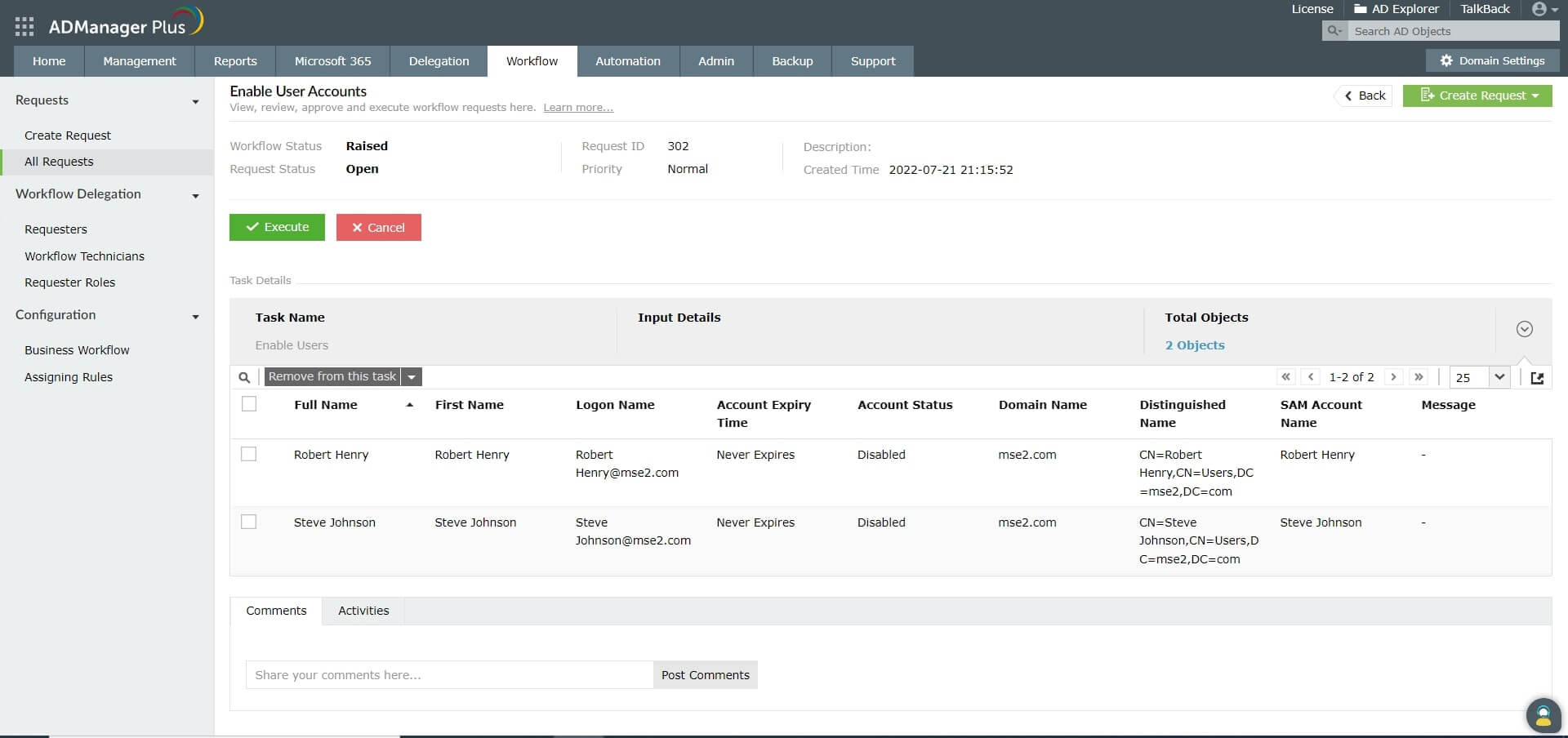Zapotrzebowanie na przepływ pracy