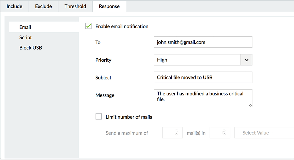 Generowanie alertów o urządzeniach USB w czasie rzeczywistym