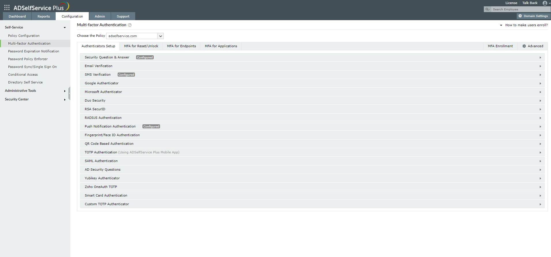 multi-factor authentication configuration1