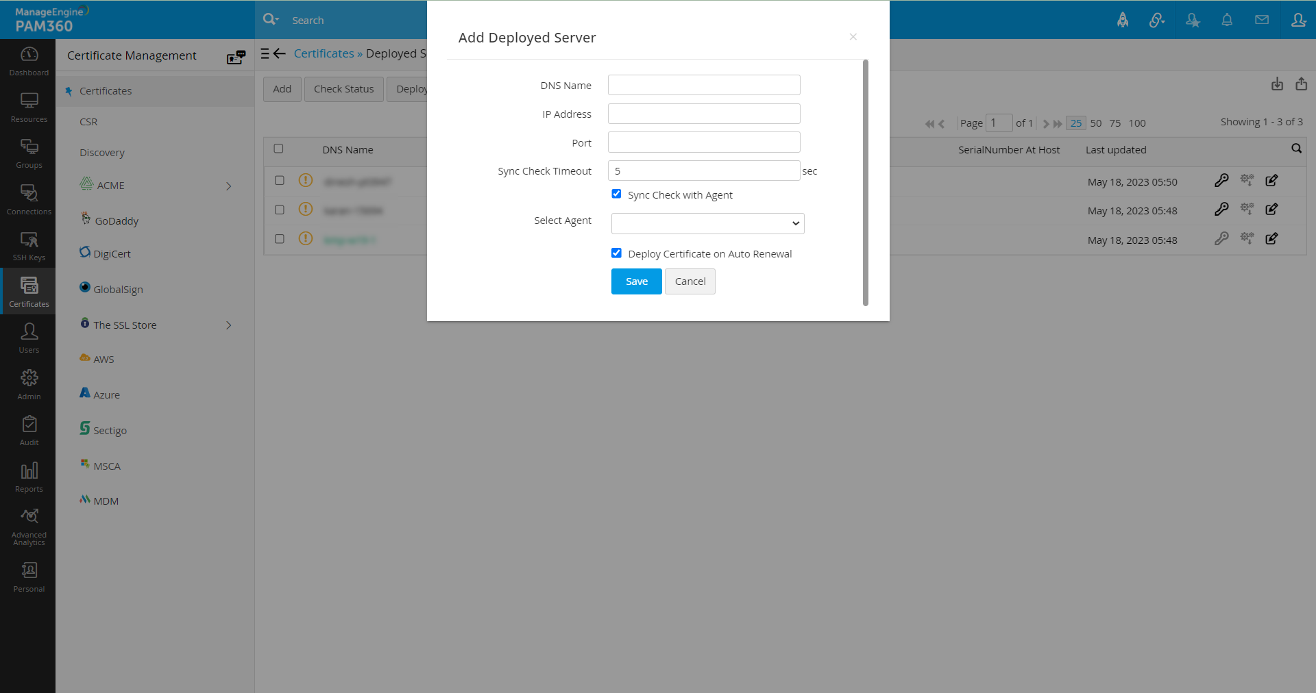 Working with Multiple Servers
