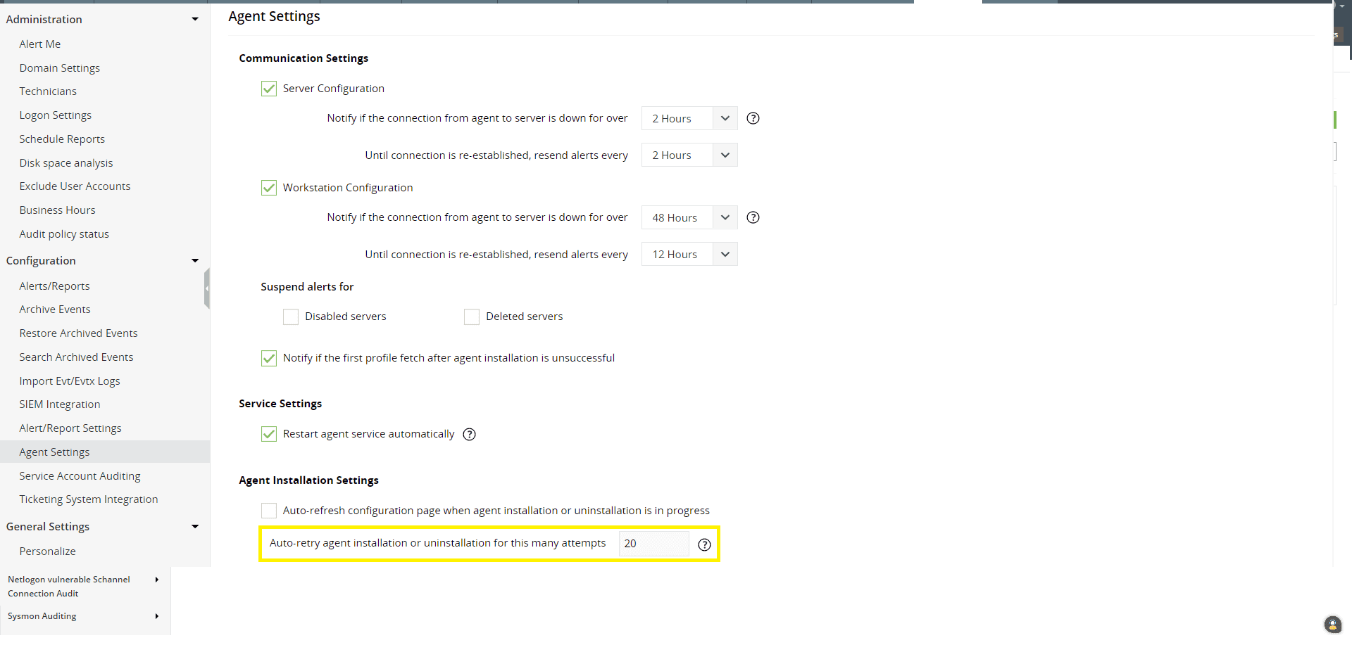 Installing agent via UI | Agent guide | ADAudit Plus