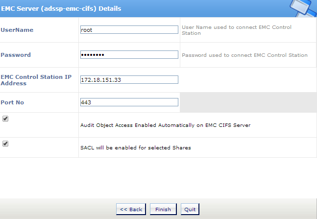 Automatic Configuration of Audit Policy and SACLs for EMC
