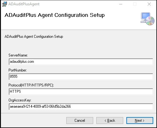 ADAuditPlus Agent Configuration Setup