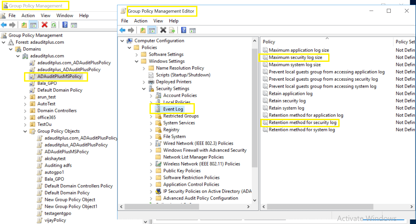 Installing the client-side agent from ADAudit Plus' UI