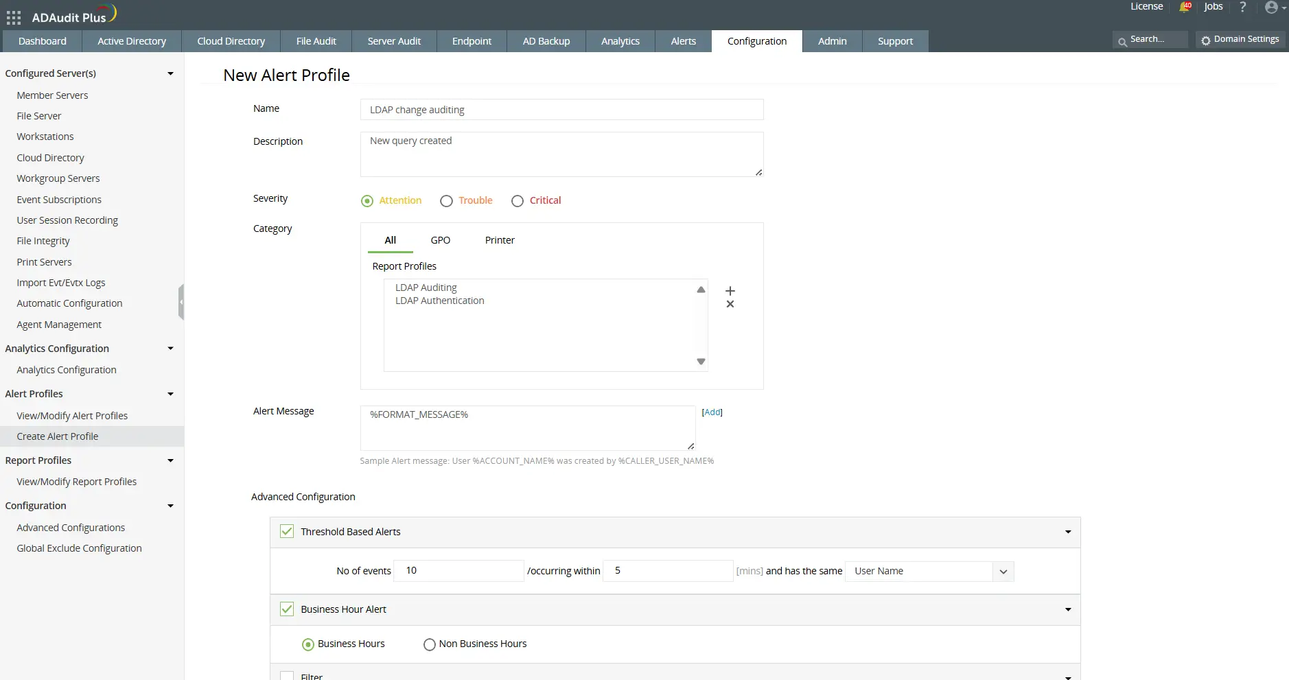 Set up alerts and automation