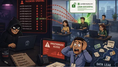 Security story: Password spraying &ndash; How five months of silent credential attacks went undetected