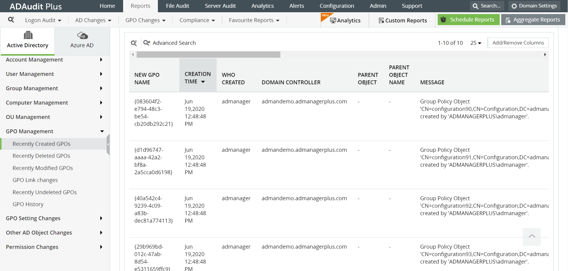 windows security events to monitor ADAuditPlus