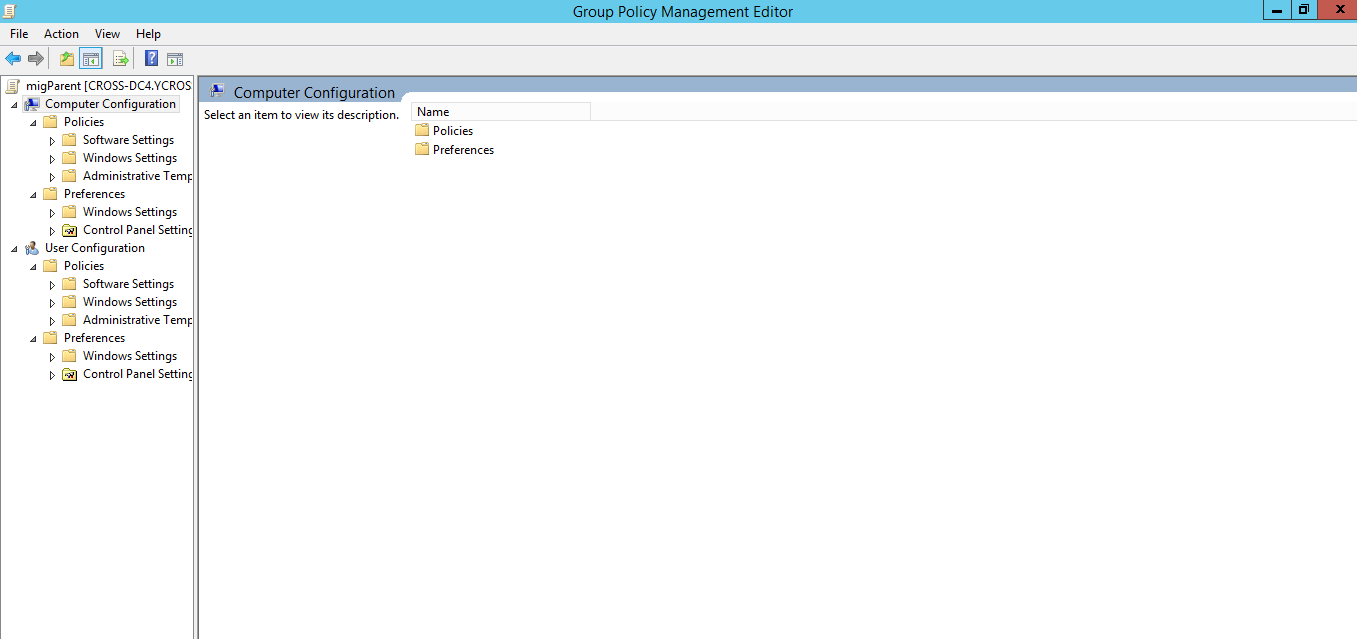 Components of Group Policy Editor