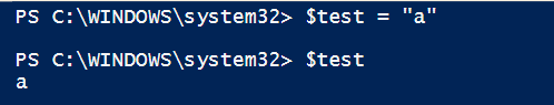 PowerShell script components Variable