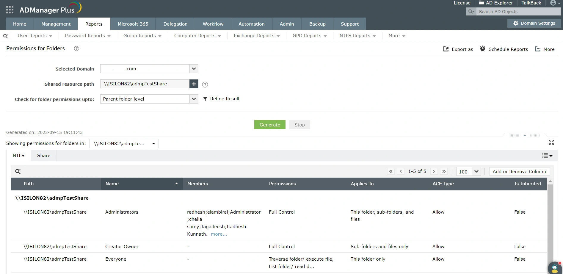 Manage access permissions in bulk