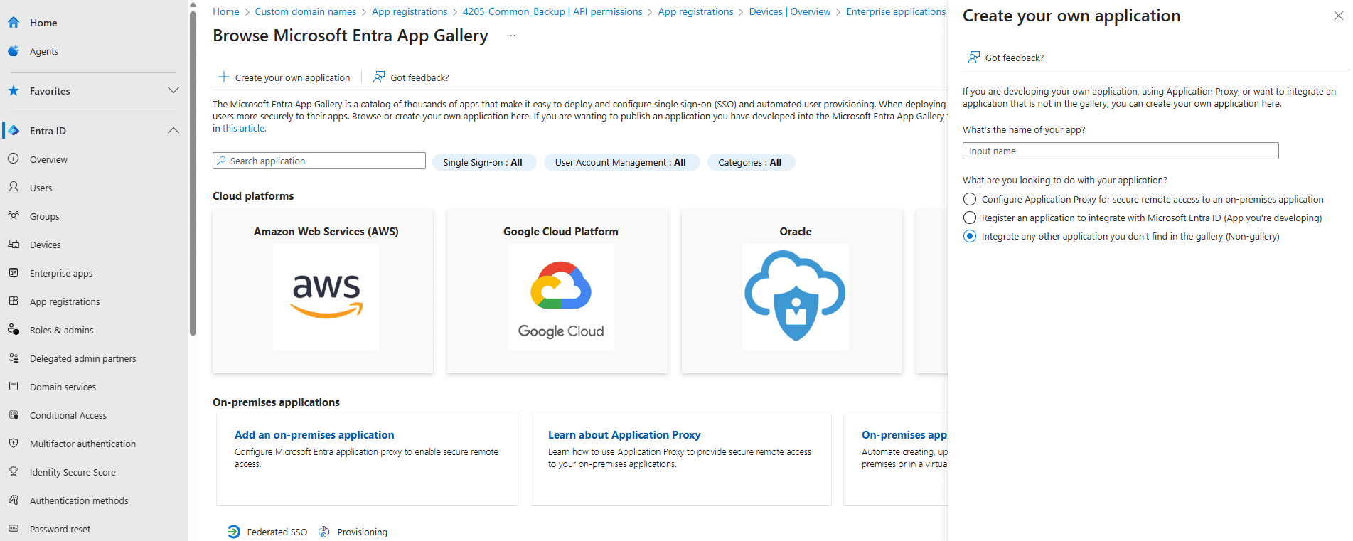 Create a new service principal in Microsoft Entra ID using the Microsoft Entra admin center.