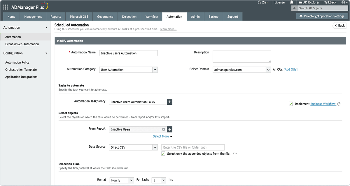 Automated user provisioning and deprovisioning