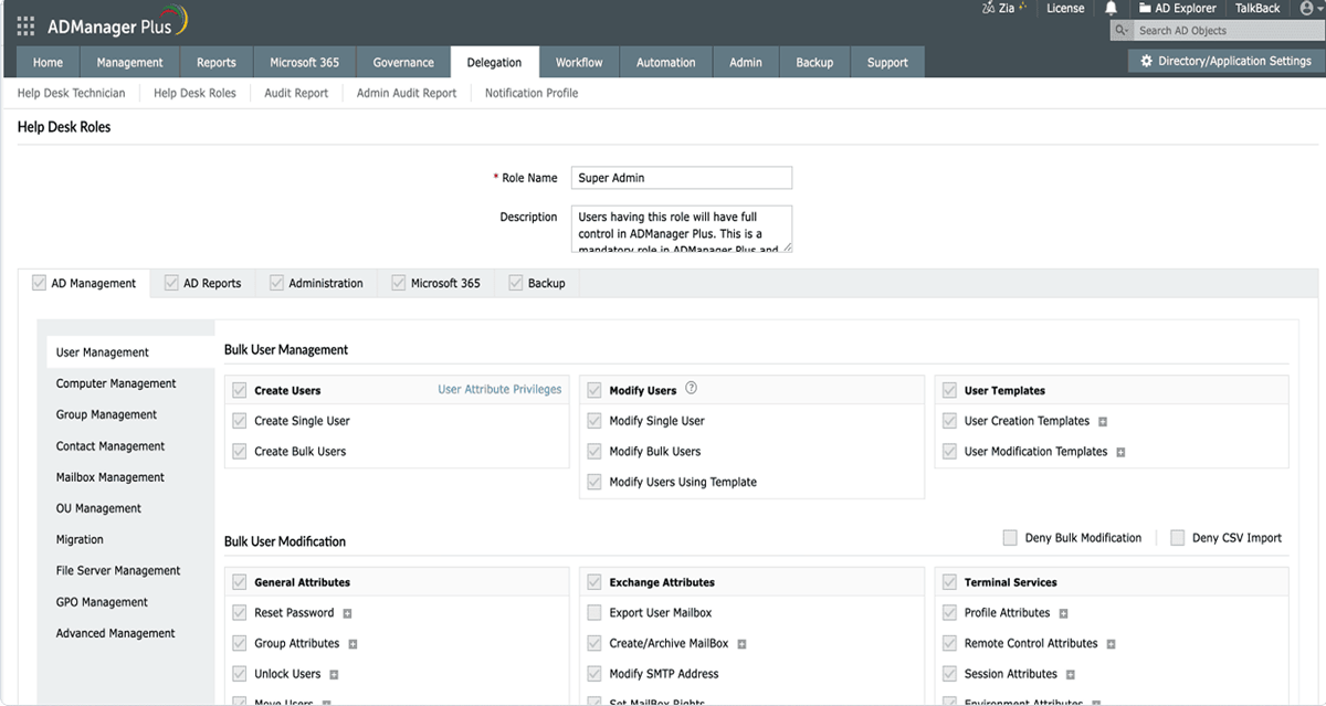 Delegation and workflows