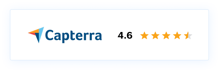 Capterra rating 4.6 out of 5