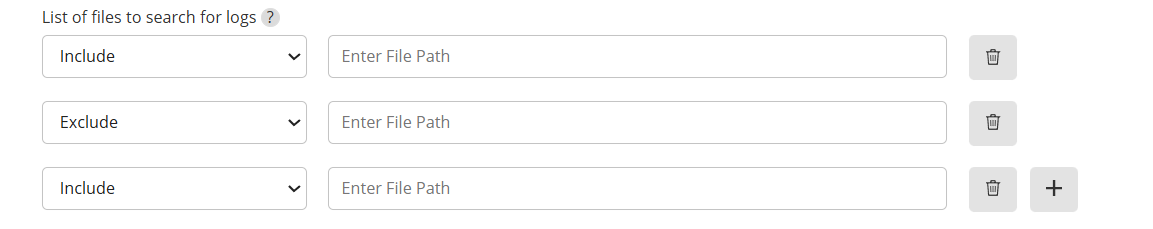 Log Profile log file paths