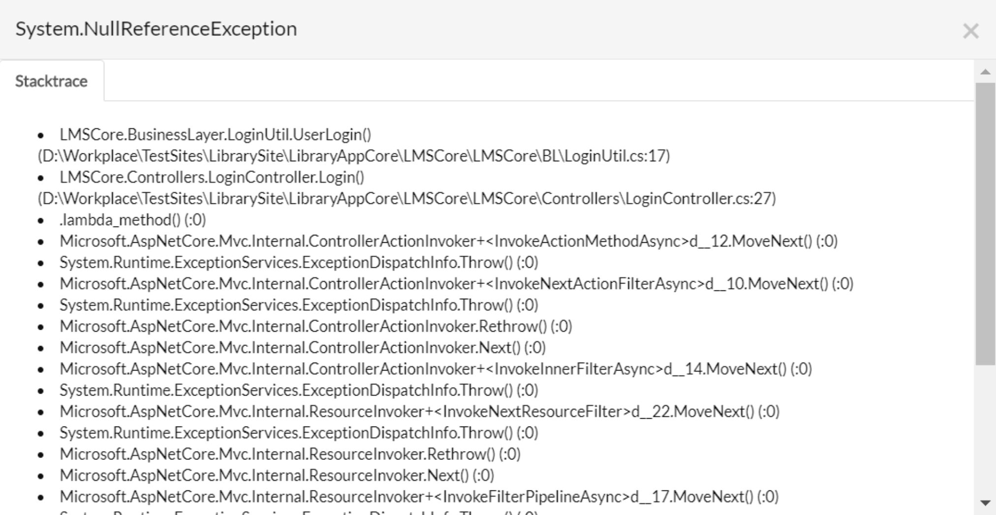 APM Insight .NET agent Track exceptions via .NET agent API: Traces summary tab