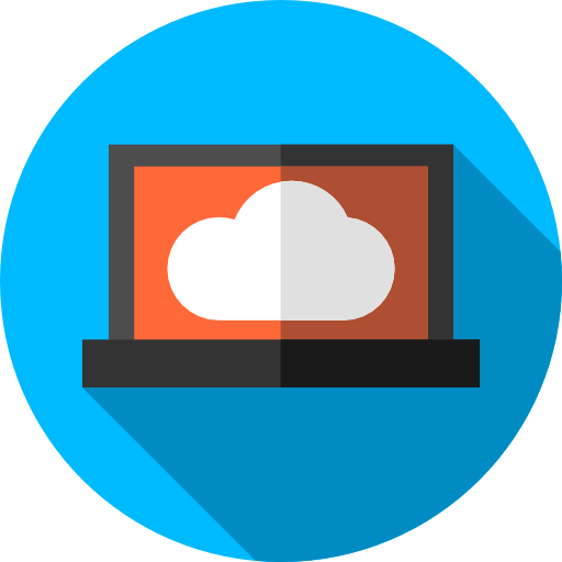 Icono de portátil con nube - Applications Manager