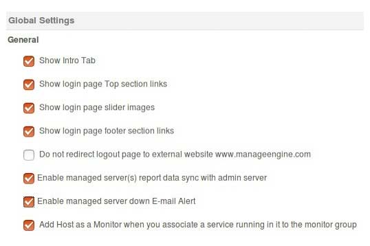 Novedades del servidor gestionado caído - Applications Manager