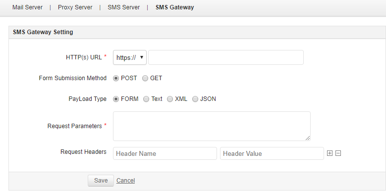 Novedades del gateway de SMS - Applications Manager