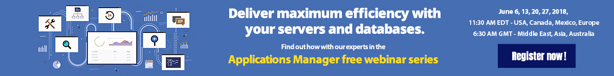 Applications Manager Free Training